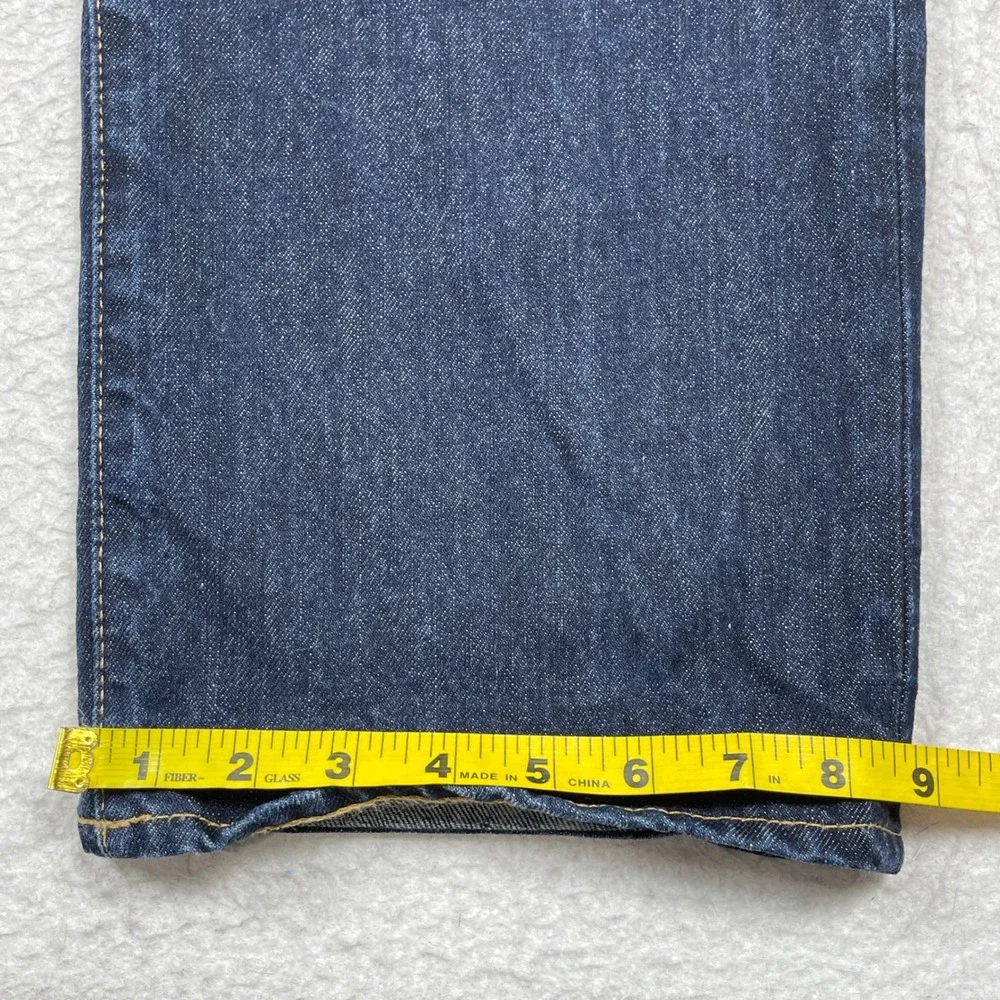 Polo Ralph Lauren Jeans Mens 42x30 Blue Hampton Straight Dark Wash Classic Denim